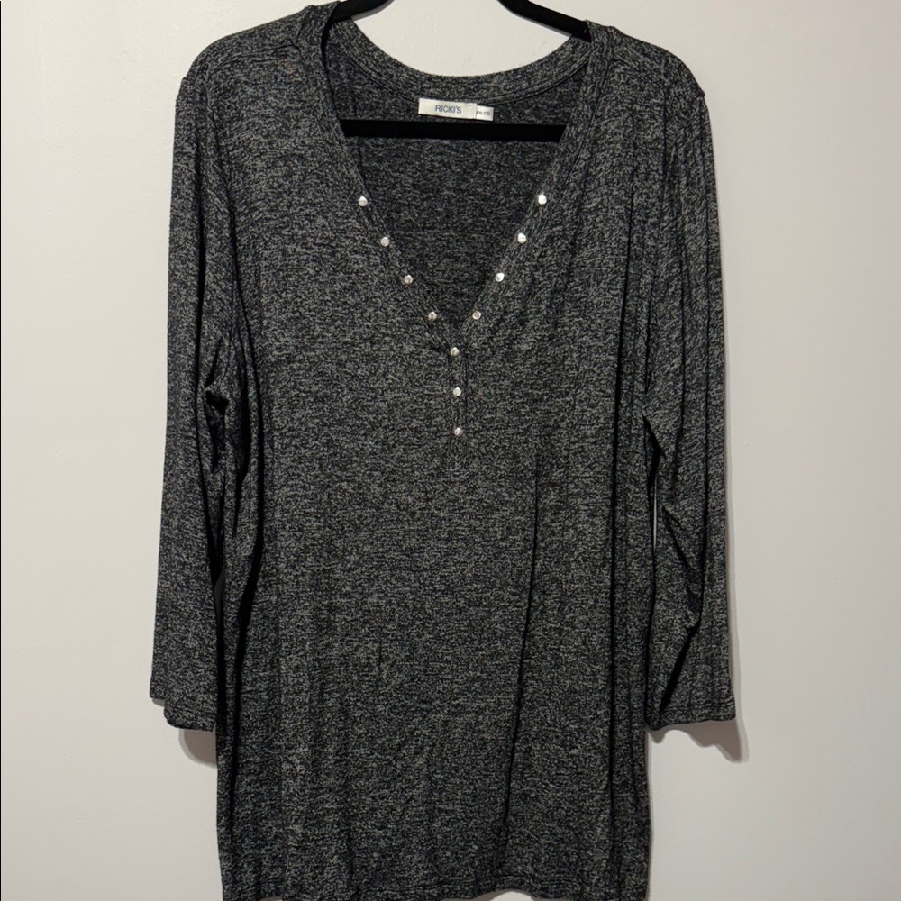 RICKI'S | Women's 3/4 Long Sleeve Tunic Top size XXL